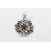 Sterling Silver 925 pendant multi precious semi precious gem stone women C 307